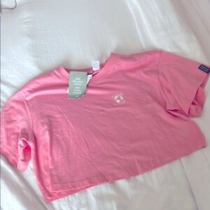 H&M Pink Crop Top with Logo